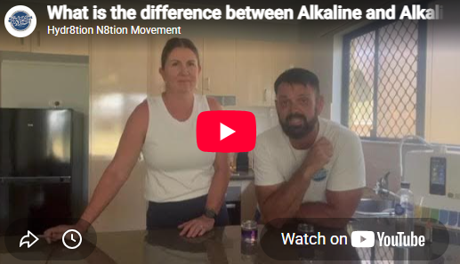 Hydr8tion N8tion YouTube video: Alkaline vs Alkalised Water
